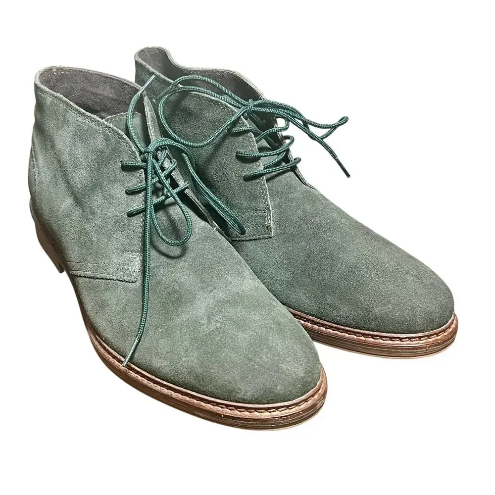 Alfani Lane Chukka Boots Dark Green Suede Men's  11M Classic Touch of Boho